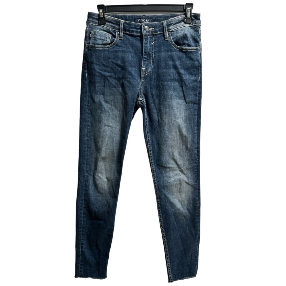 Vigoss Marley Super Skinny Mid-Rise Jeans,‎ size 28/27 Raw Hem